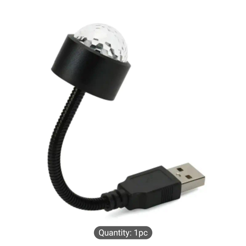 Black USB LED Disco Light